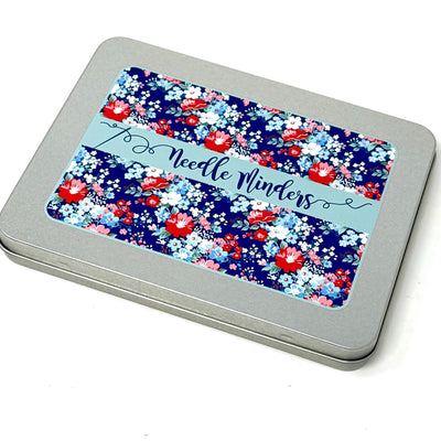 Floral Needle Minder Storage tin - perfect for storing your Needle Minders