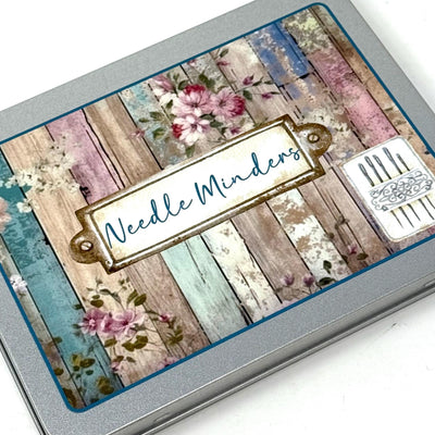 Shabby Chic Needle Minder Storage tin - perfect for storing your Needle Minders