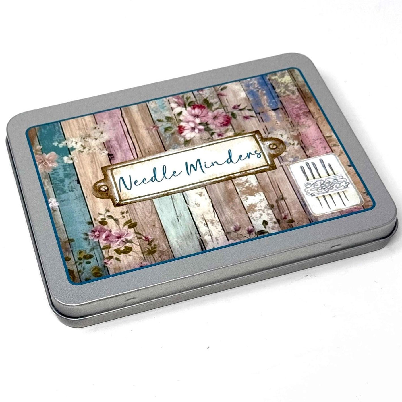 Shabby Chic Needle Minder Storage tin - perfect for storing your Needle Minders