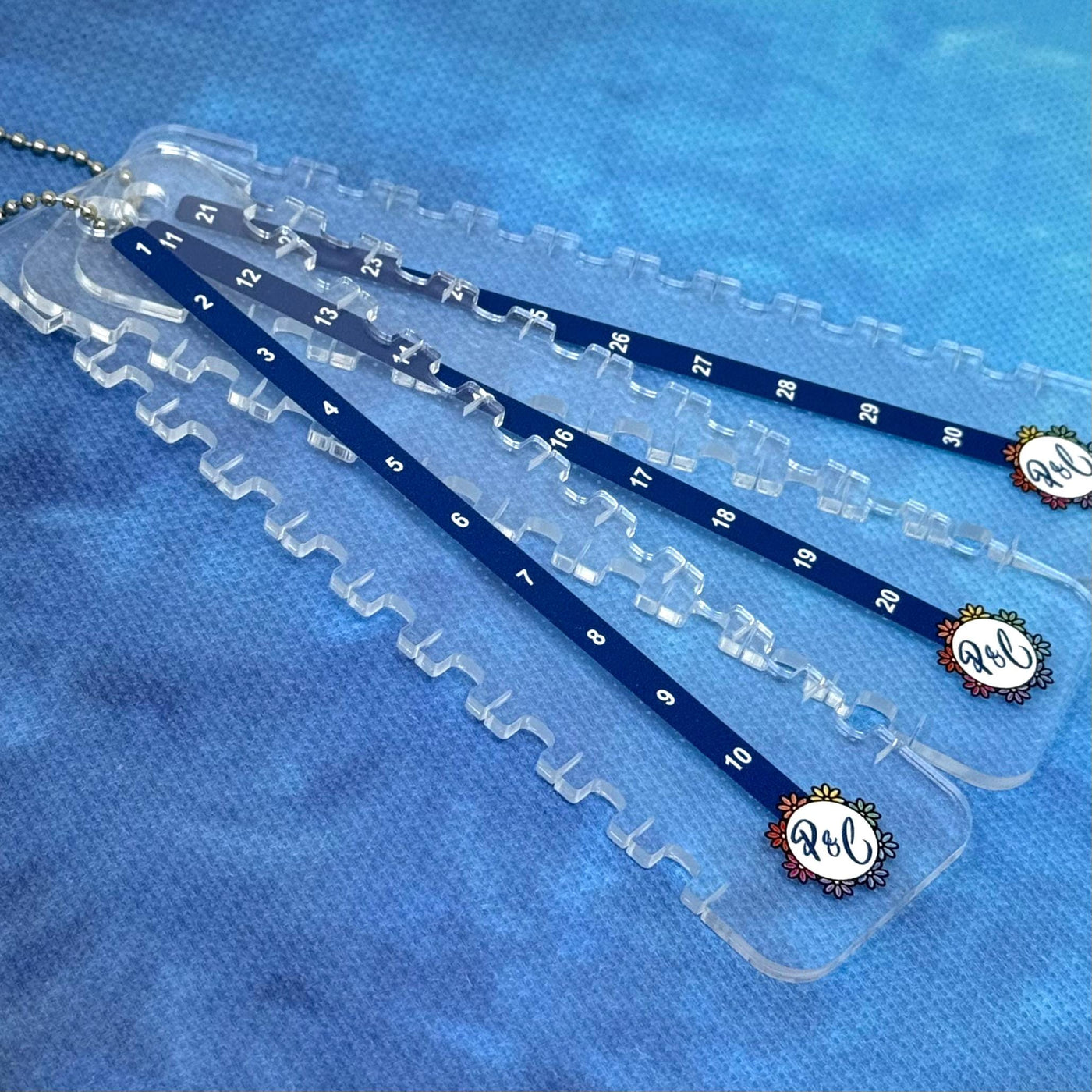 Acrylic Thread Tidies (set of 3) | Perfect for Leftovers | Floss Organiser for Cross stitch and Embroidery