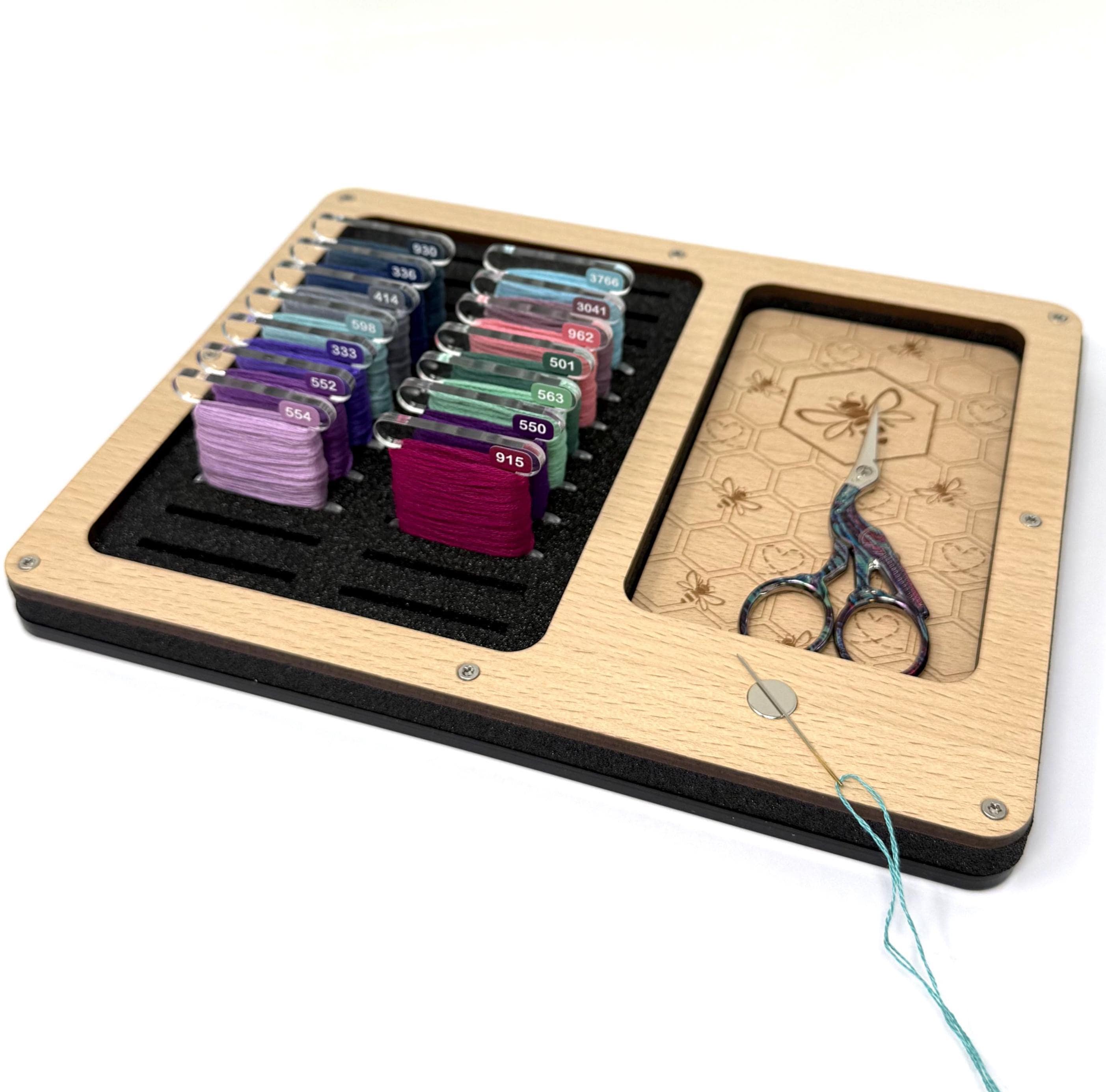 Bee Working Tray for Cross Stitch and Embroidery | 2 sizes | Holds 24 ...