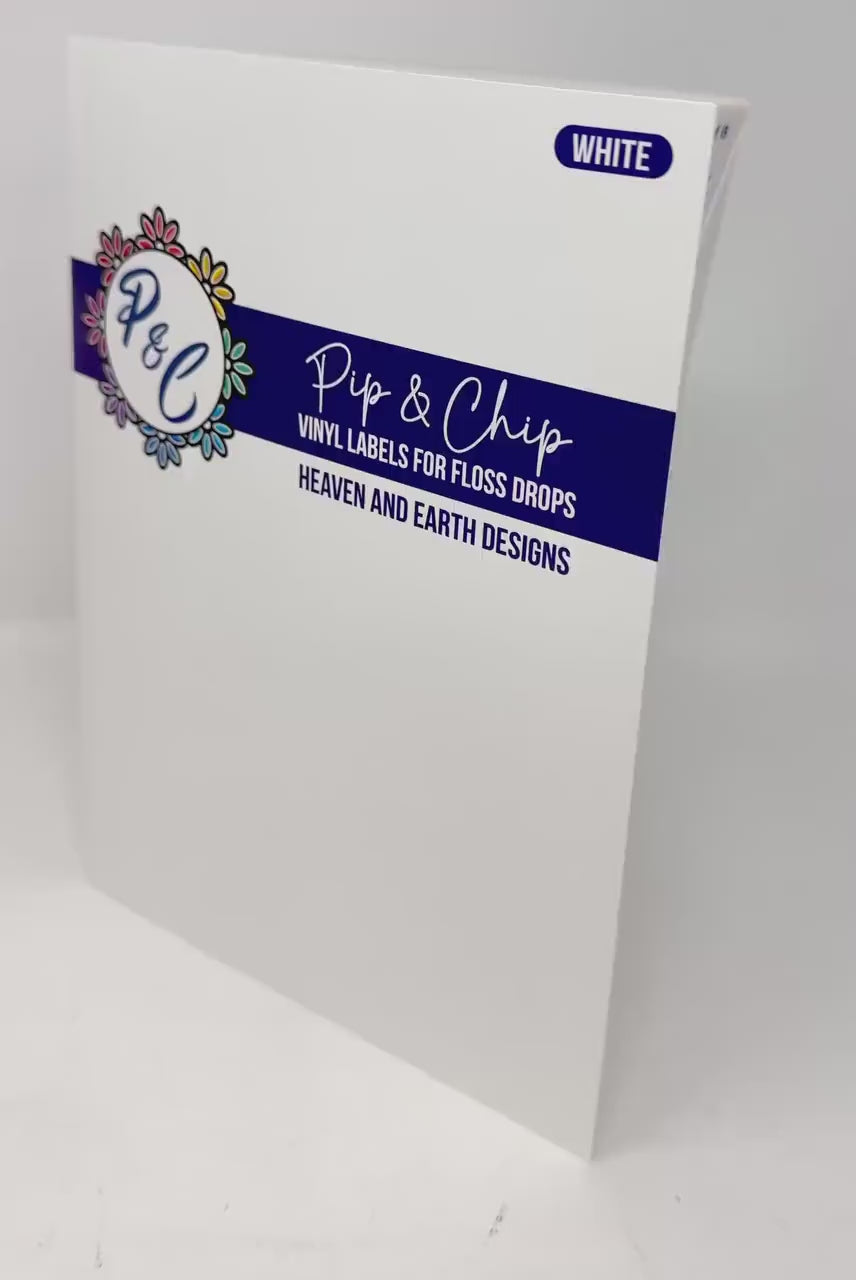 HAED vinyl labels for Floss Drops | Optional Acrylic Floss Drops