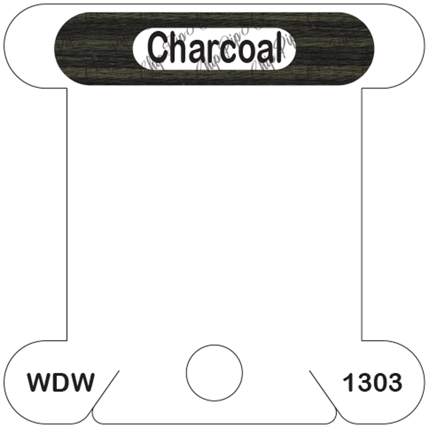 WDW Charcoal acrylic bobbin