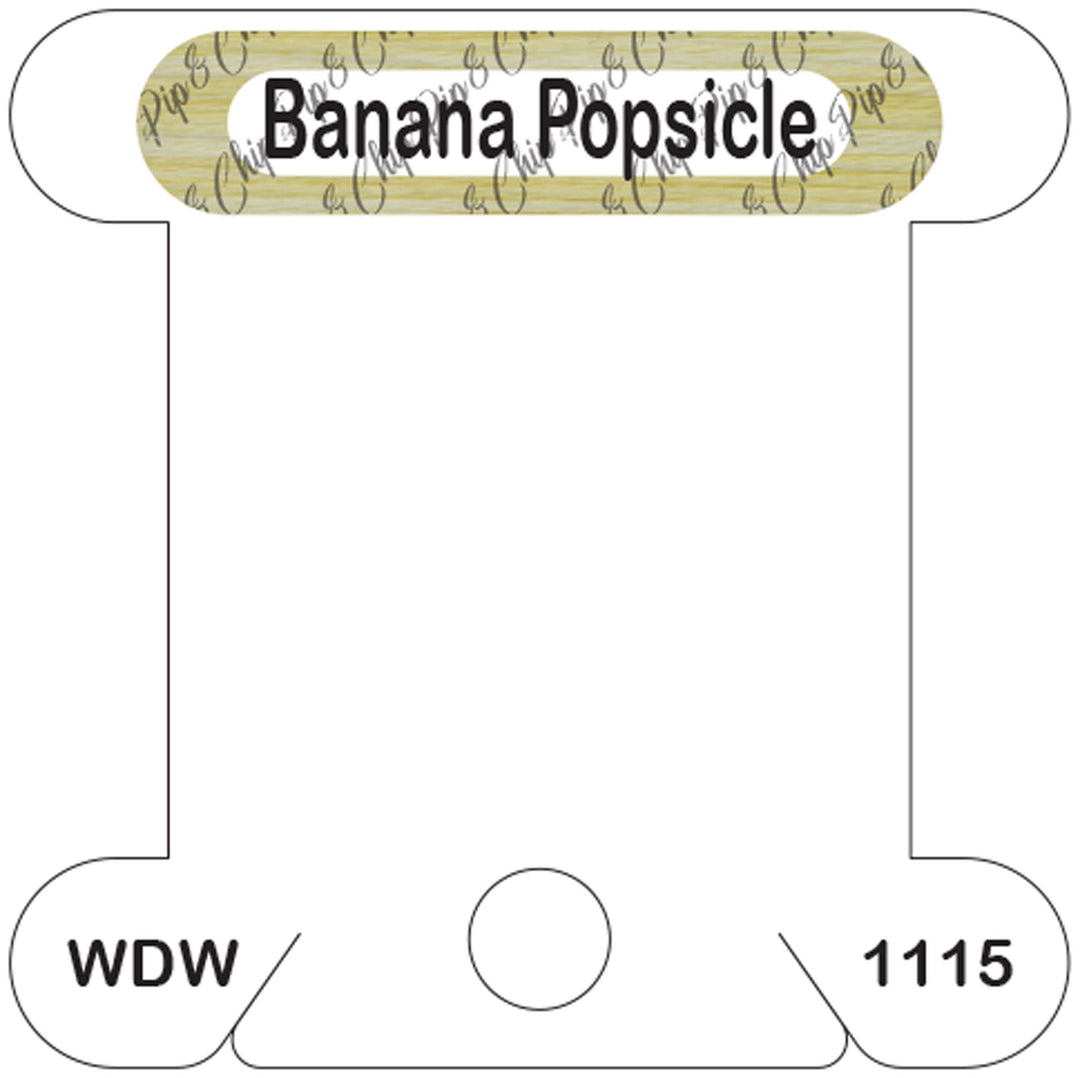 WDW Banana Popsicle acrylic bobbin