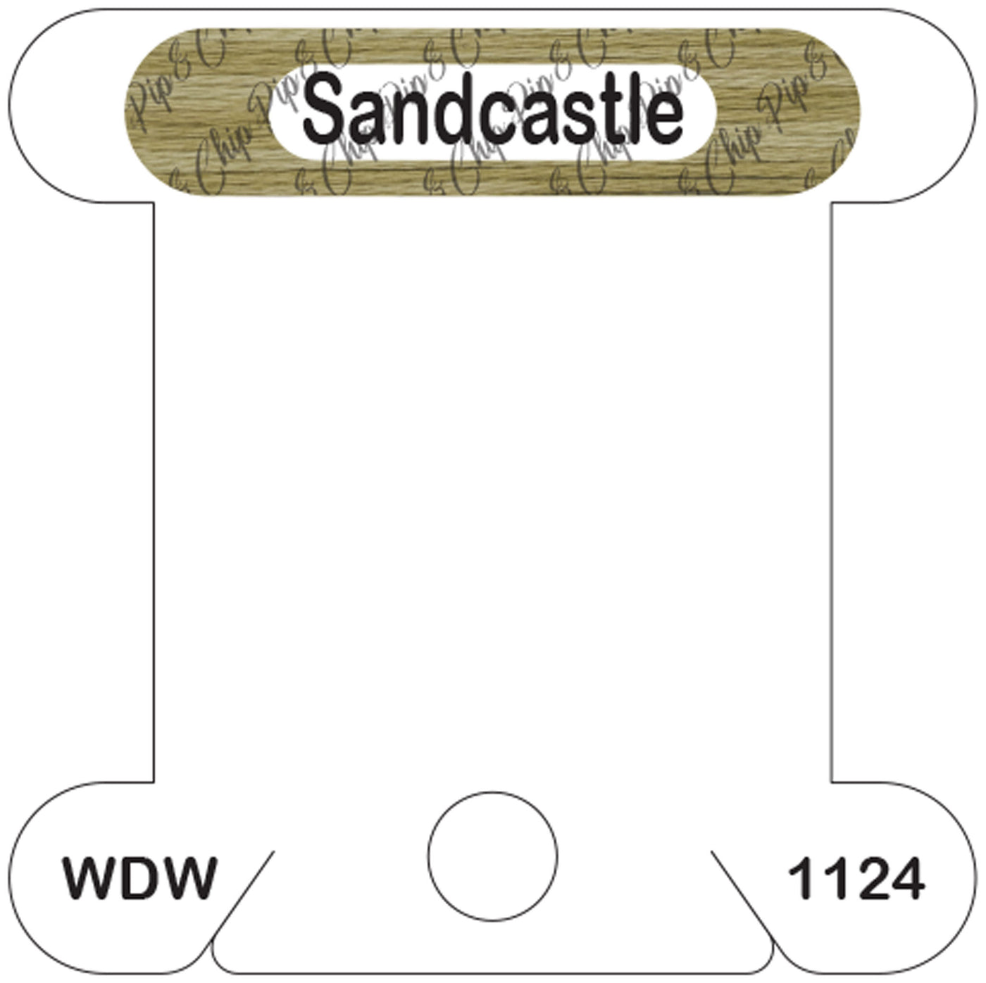 WDW Sandcastle acrylic bobbin