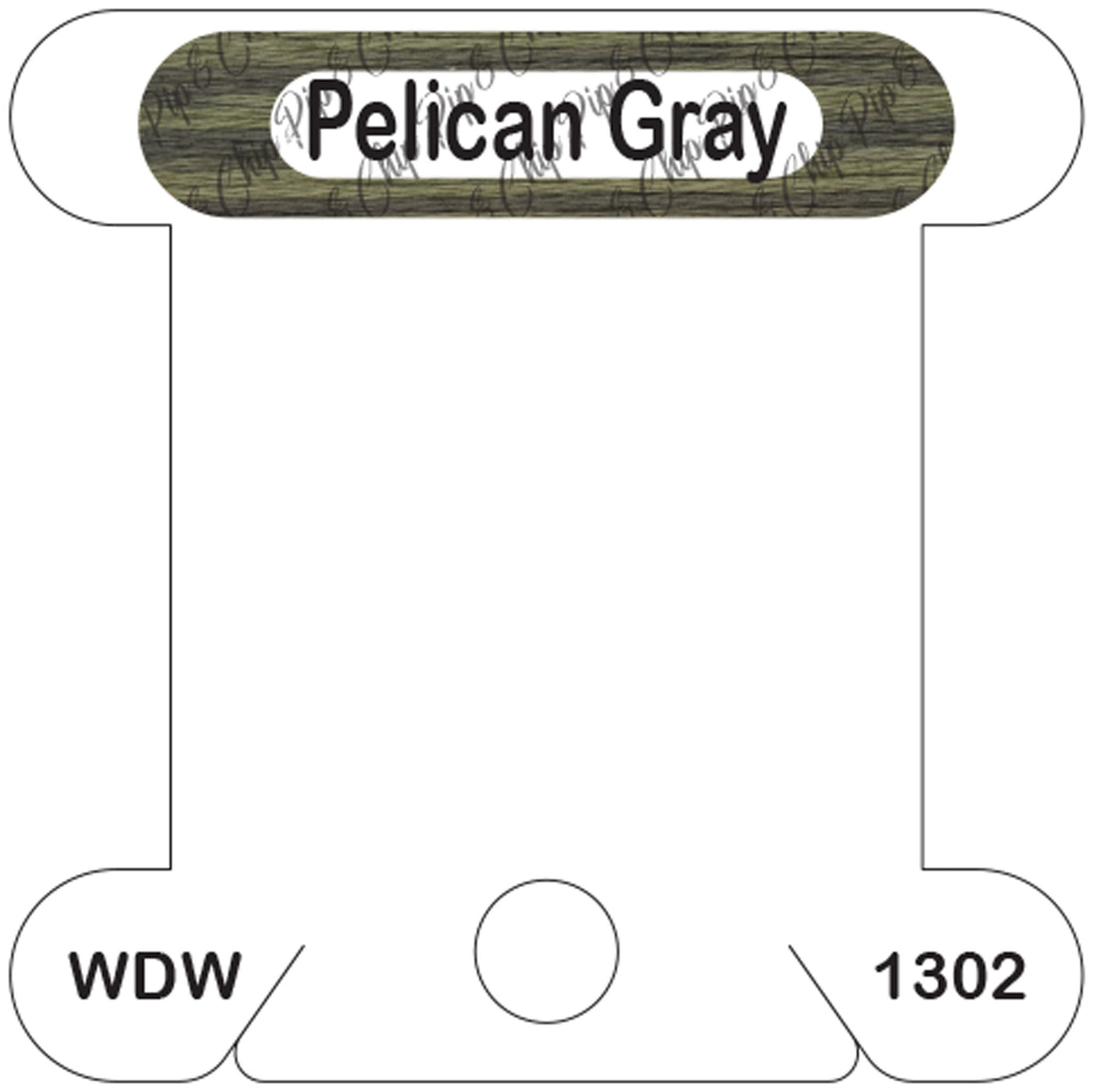 WDW Pelican Gray acrylic bobbin