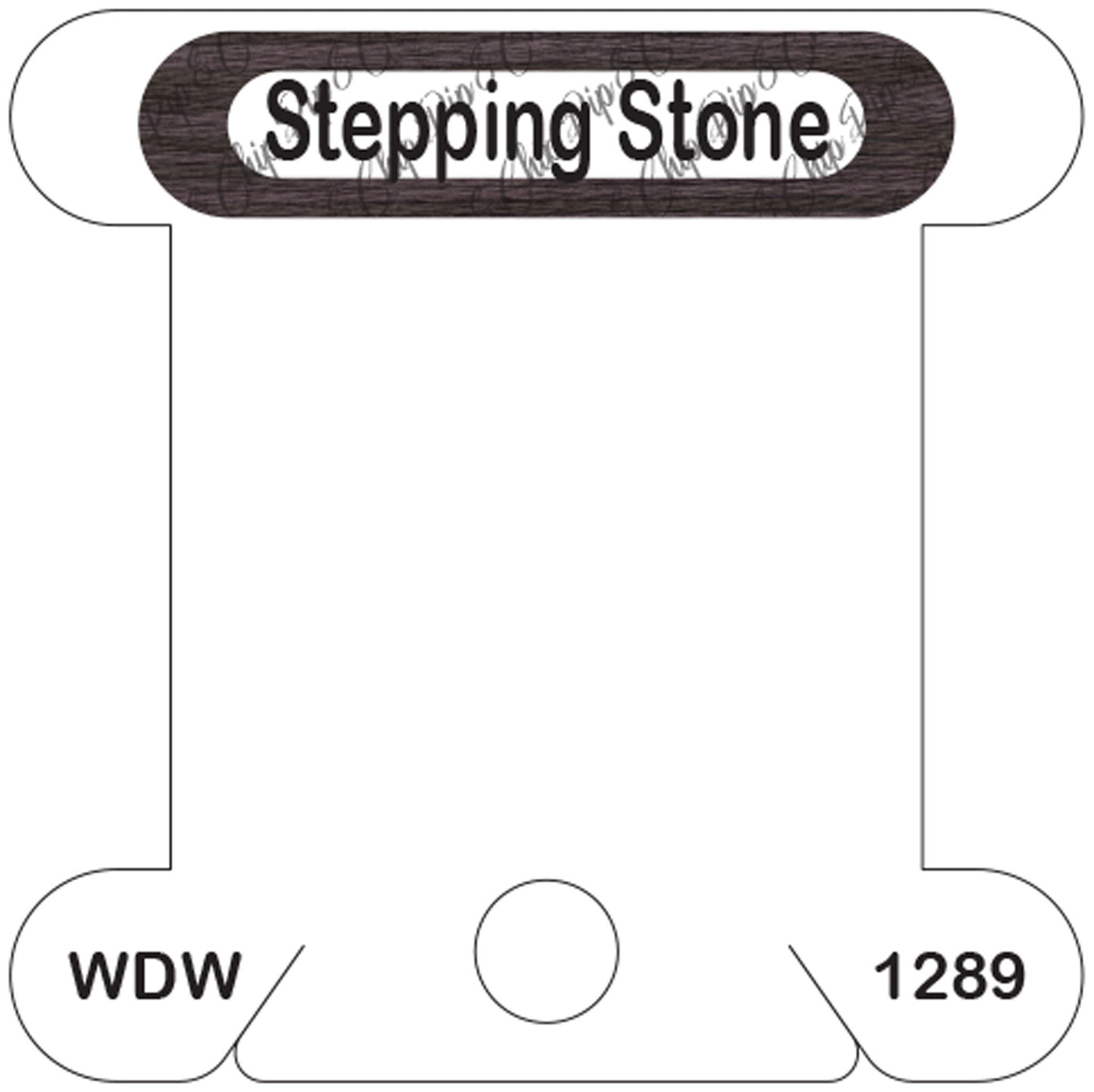 WDW Stepping Stone acrylic bobbin
