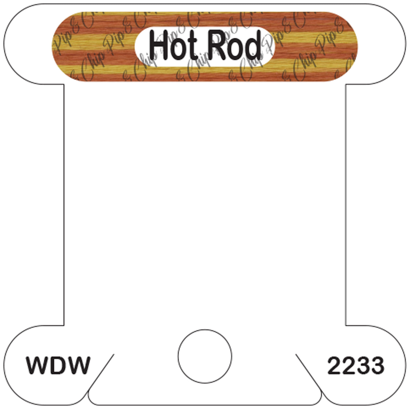 WDW Hot Rod acrylic bobbin