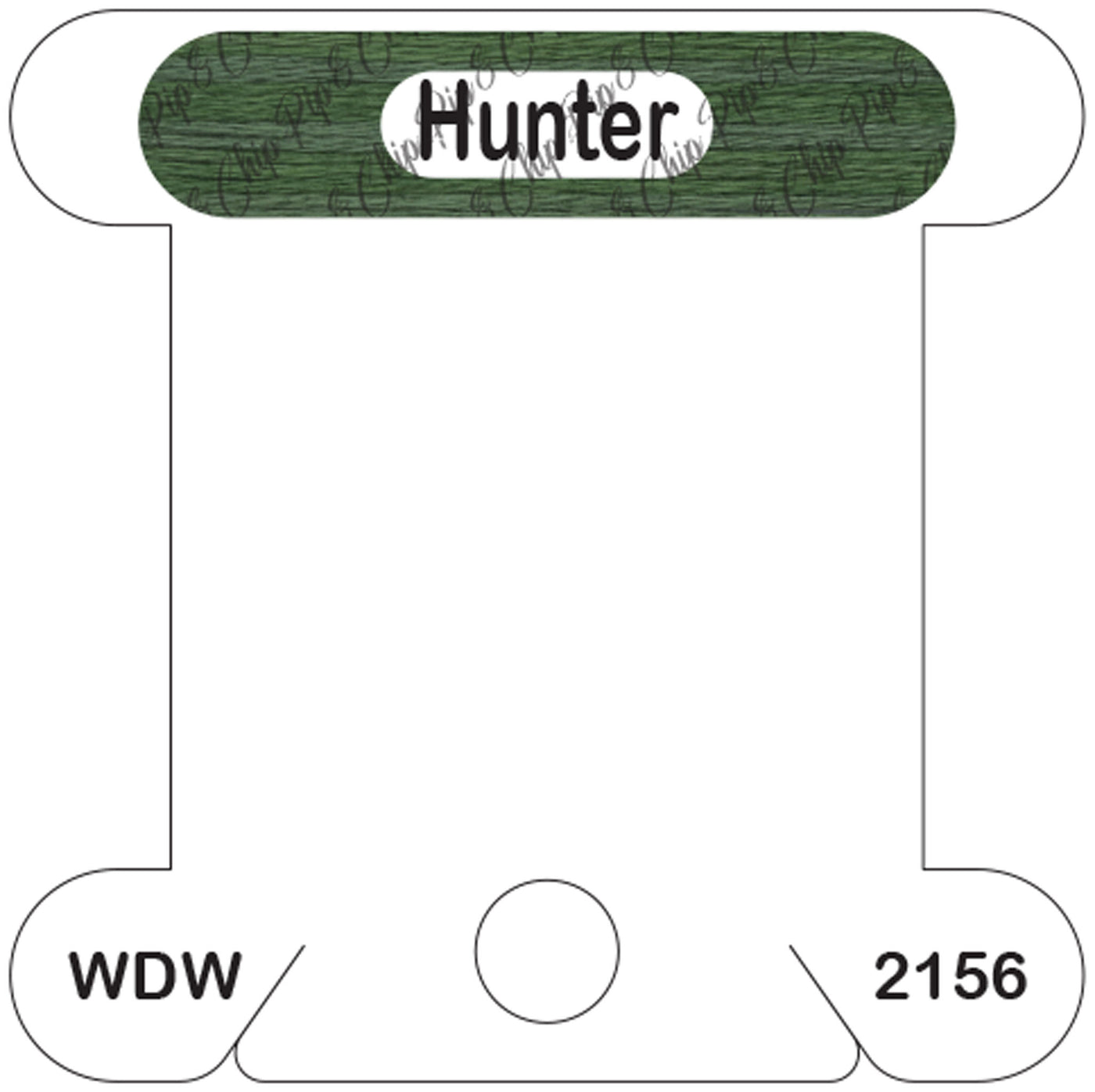 WDW Hunter acrylic bobbin