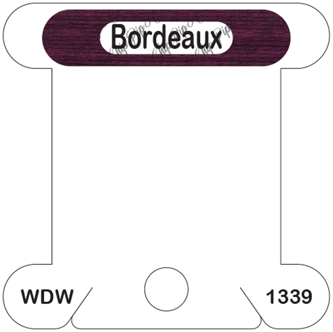 WDW Bordeaux acrylic bobbin