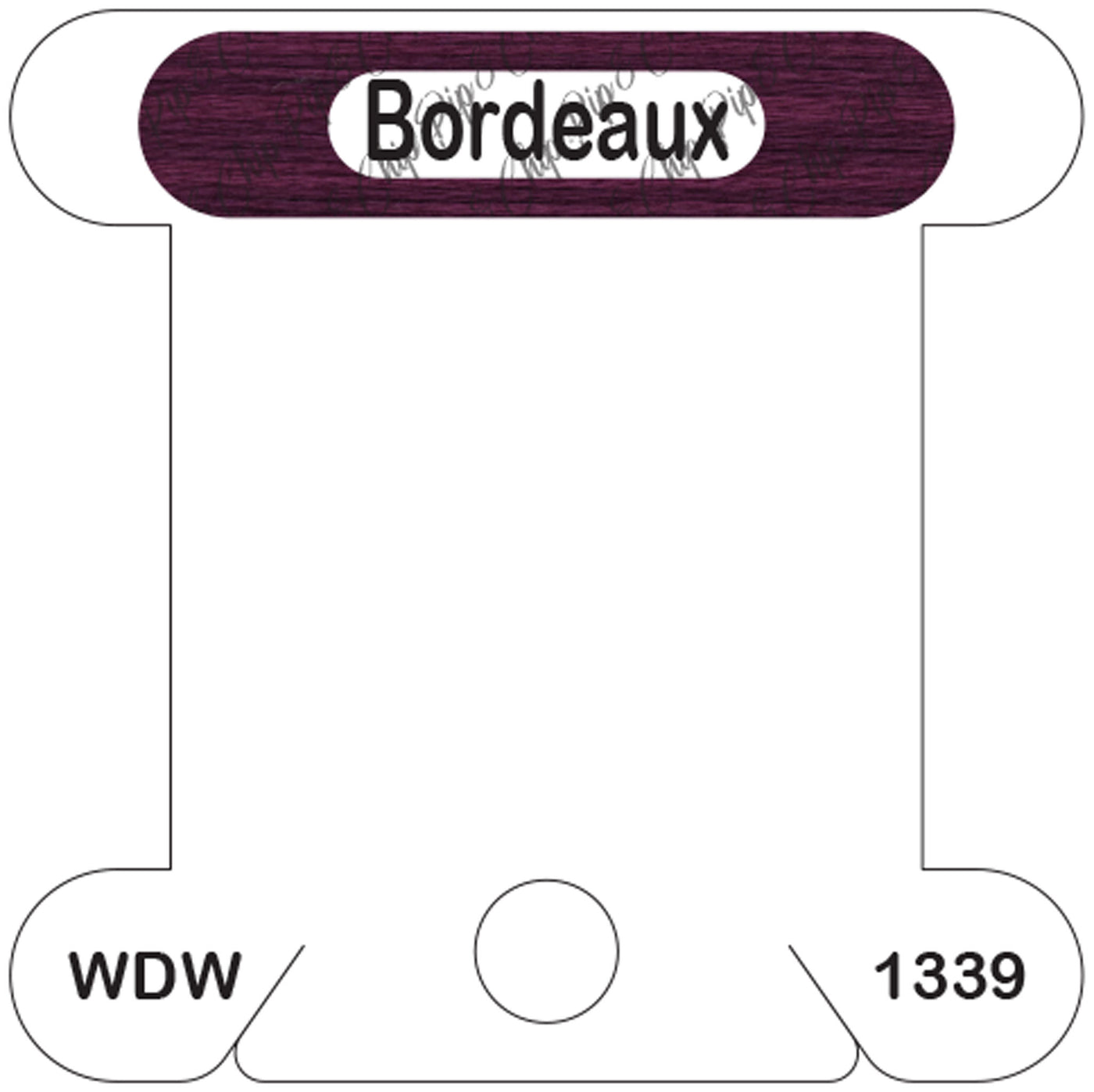WDW Bordeaux acrylic bobbin