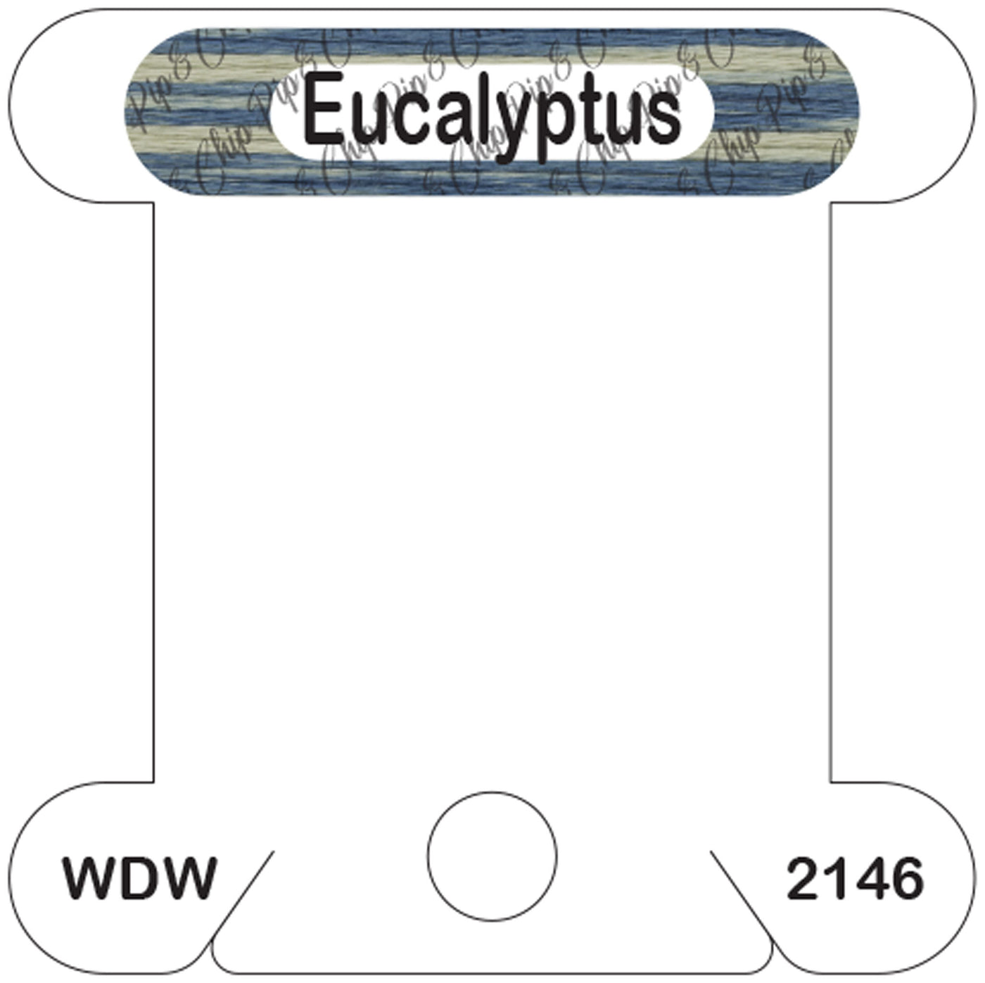 WDW Eucalyptus acrylic bobbin