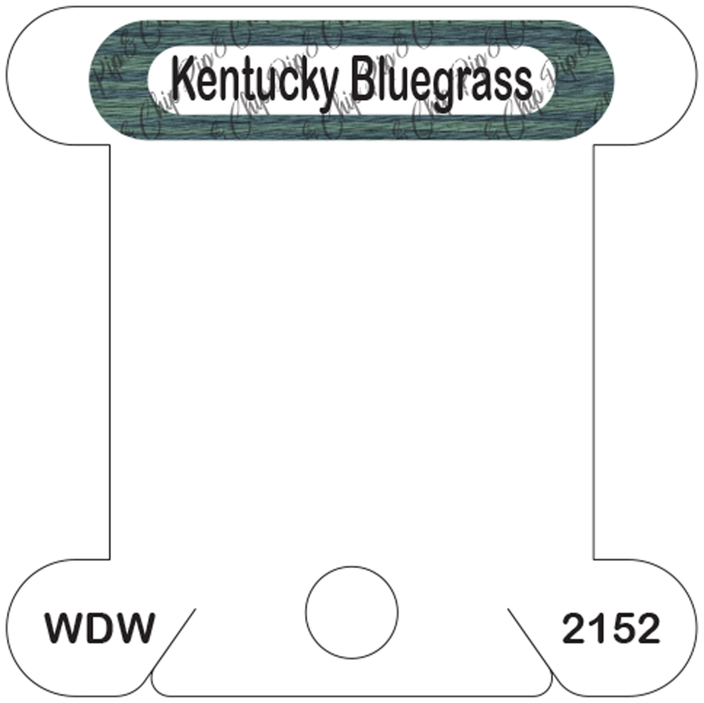 WDW Kentucky Bluegrass acrylic bobbin