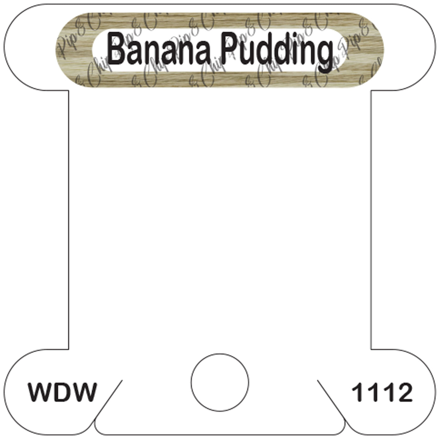 WDW Banana Pudding acrylic bobbin