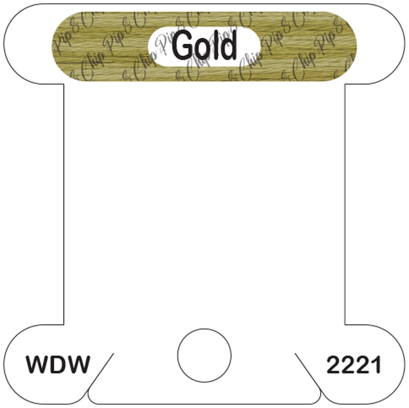 WDW Gold acrylic bobbin