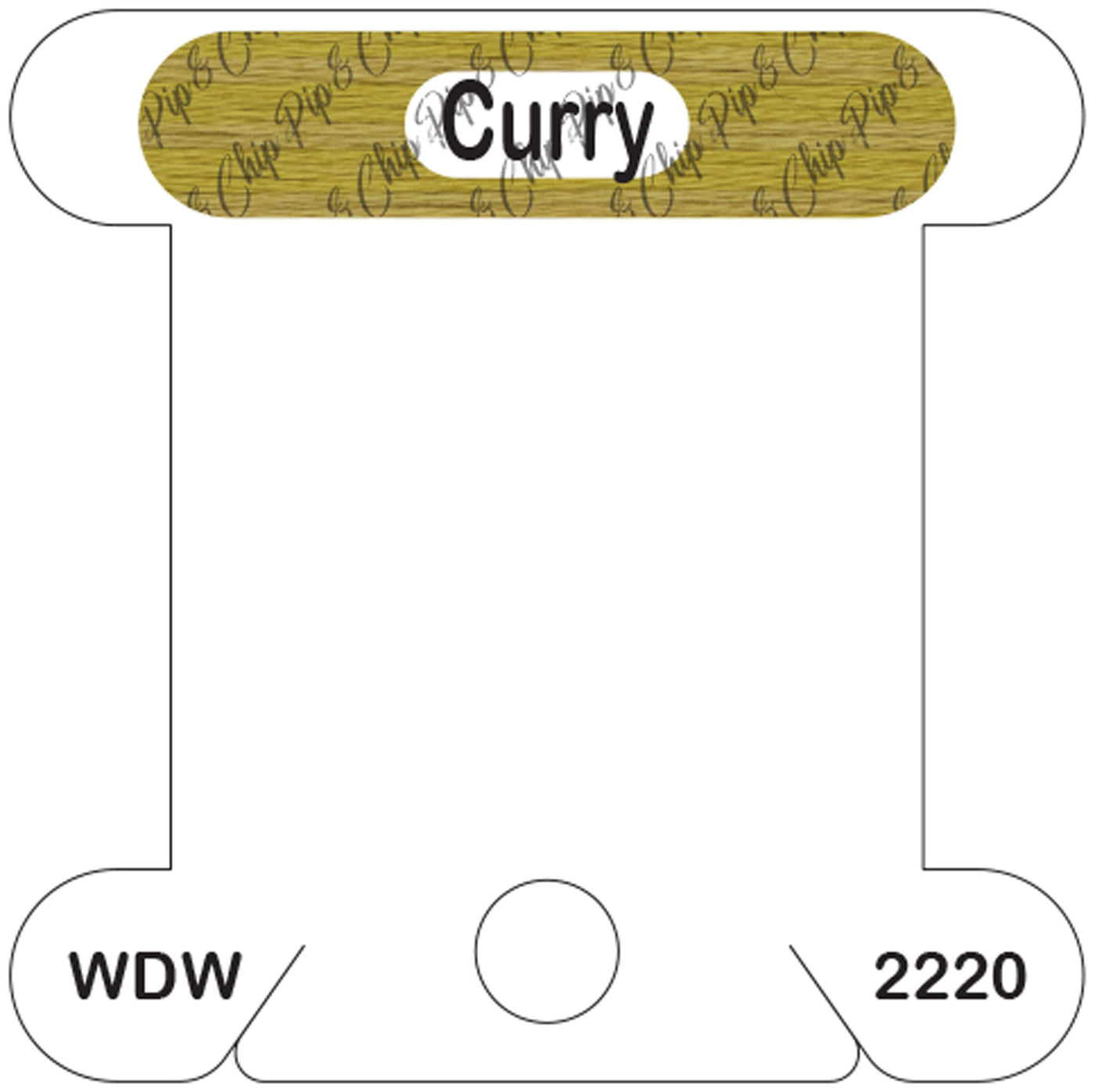 WDW Curry acrylic bobbin