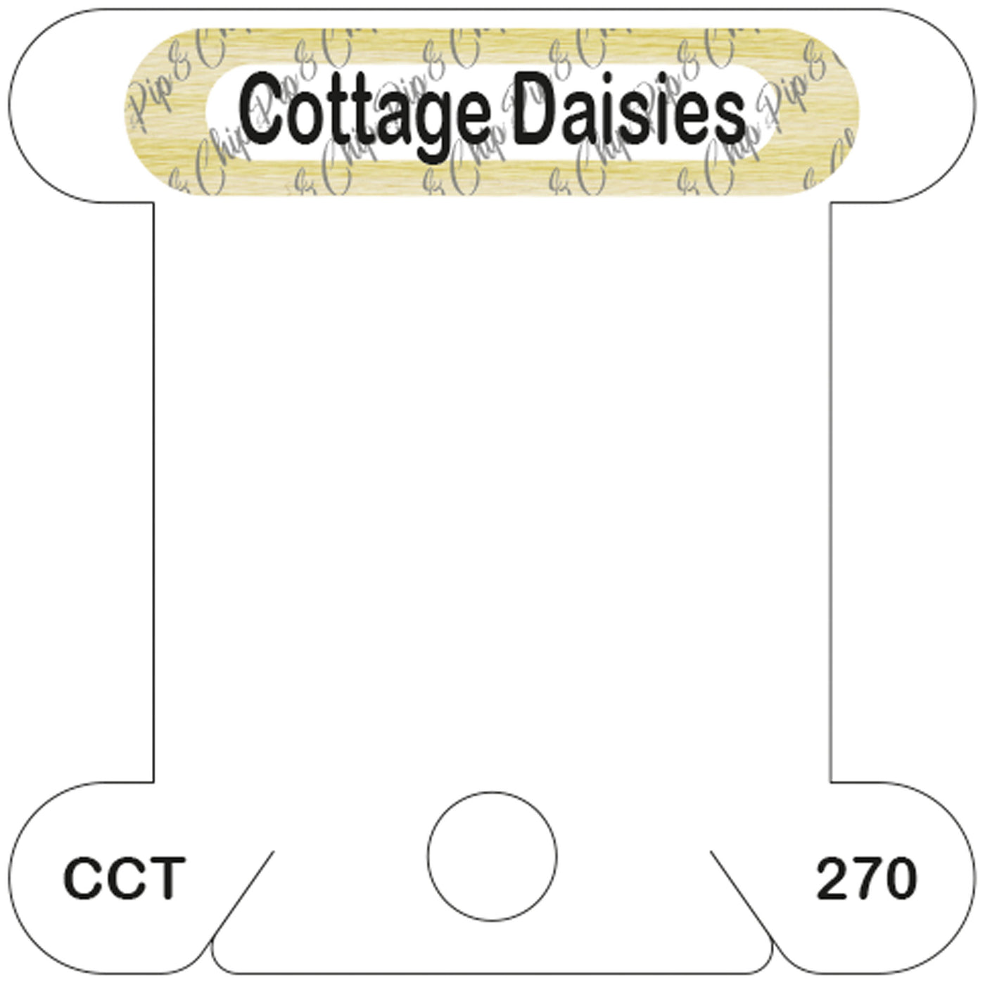 Classic Colorworks Cottage Daisies acrylic bobbin