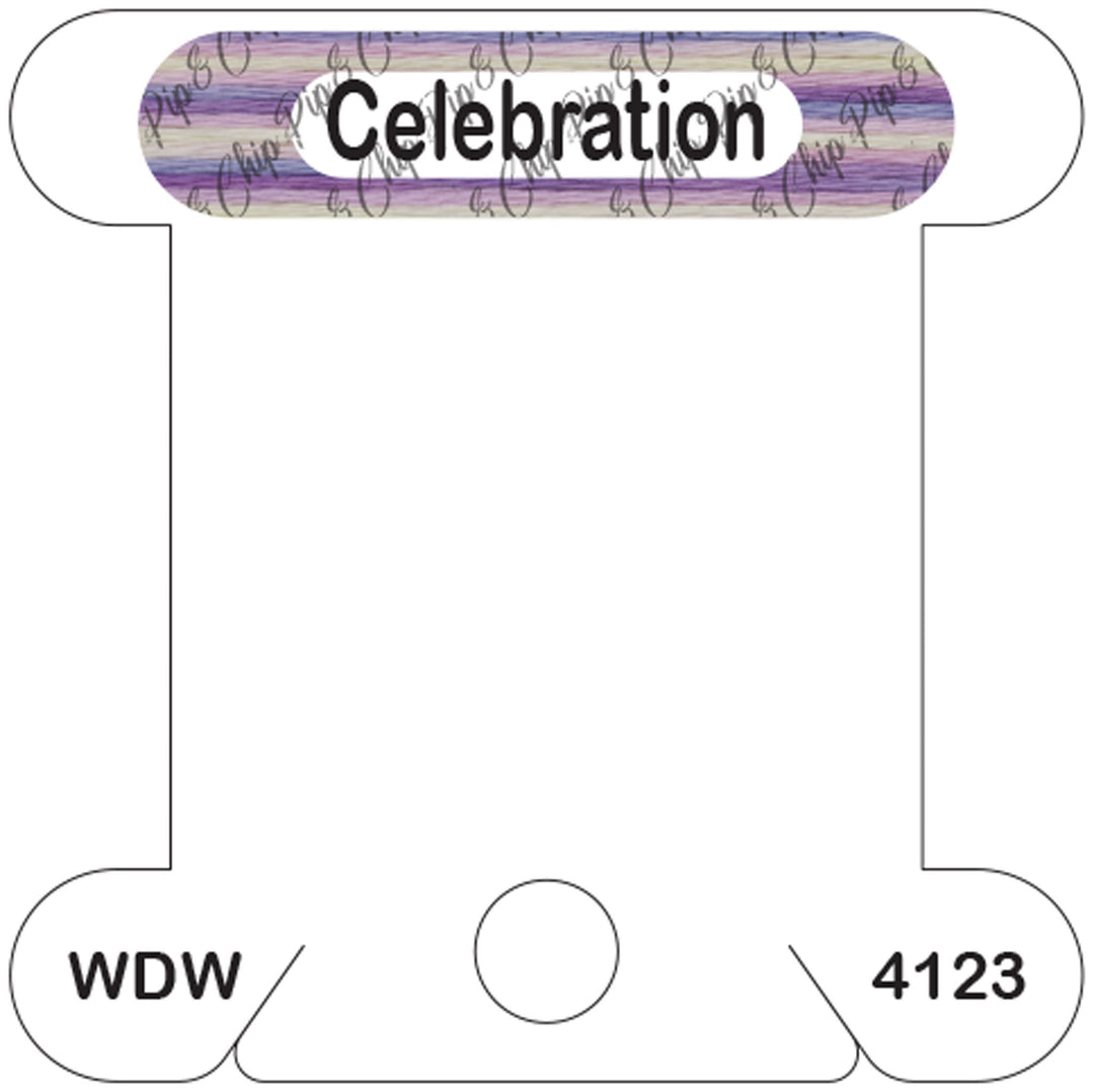 WDW Celebration acrylic bobbin