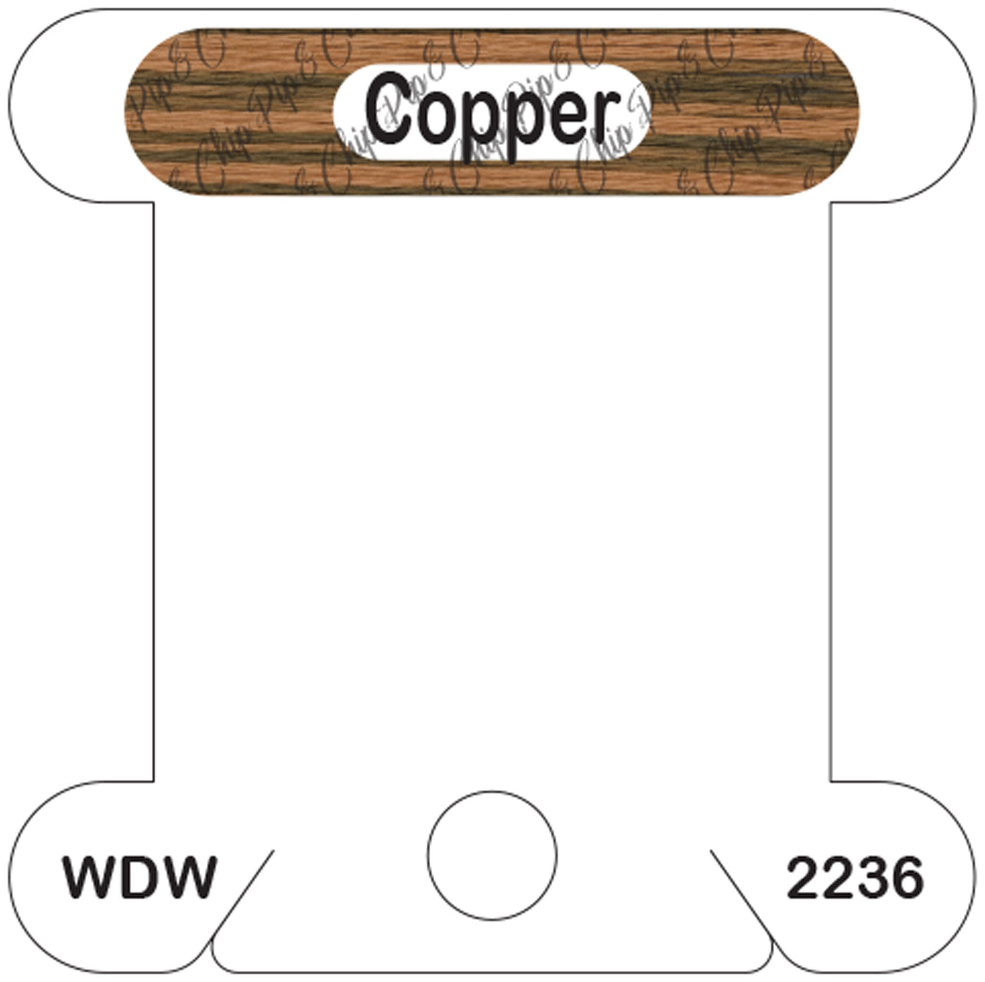WDW Copper acrylic bobbin