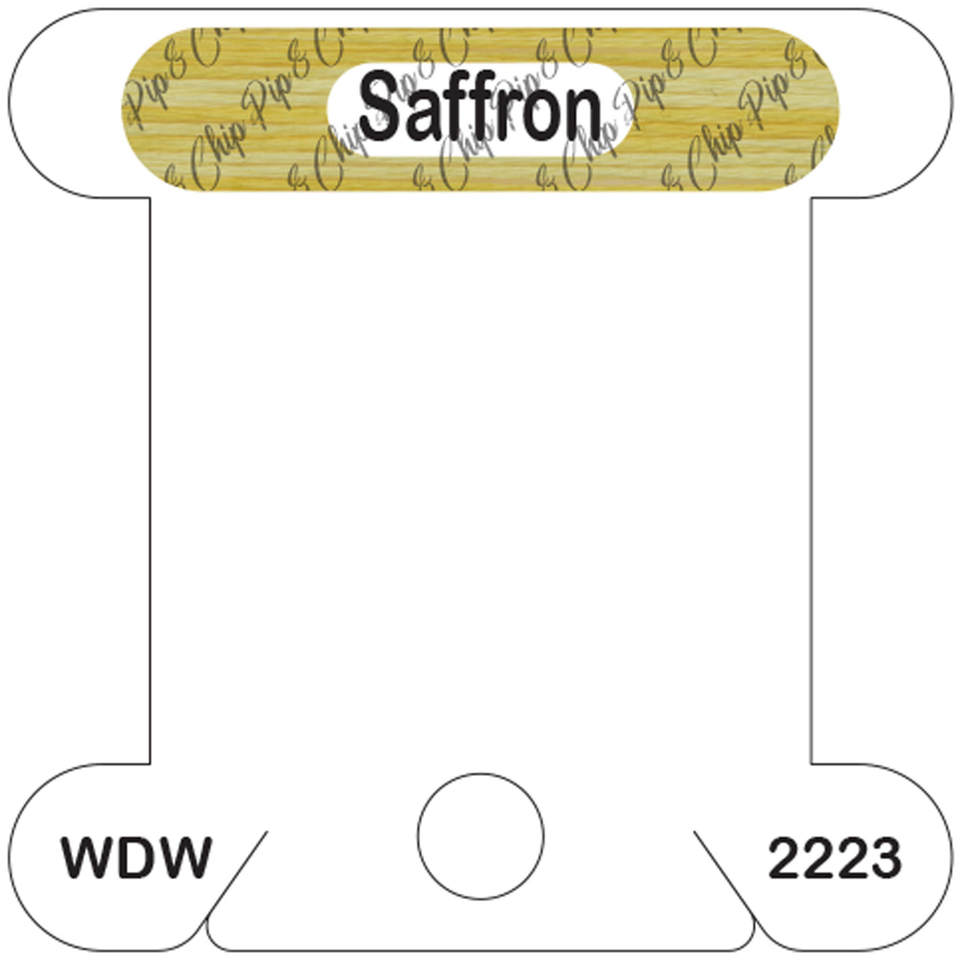 WDW Saffron acrylic bobbin