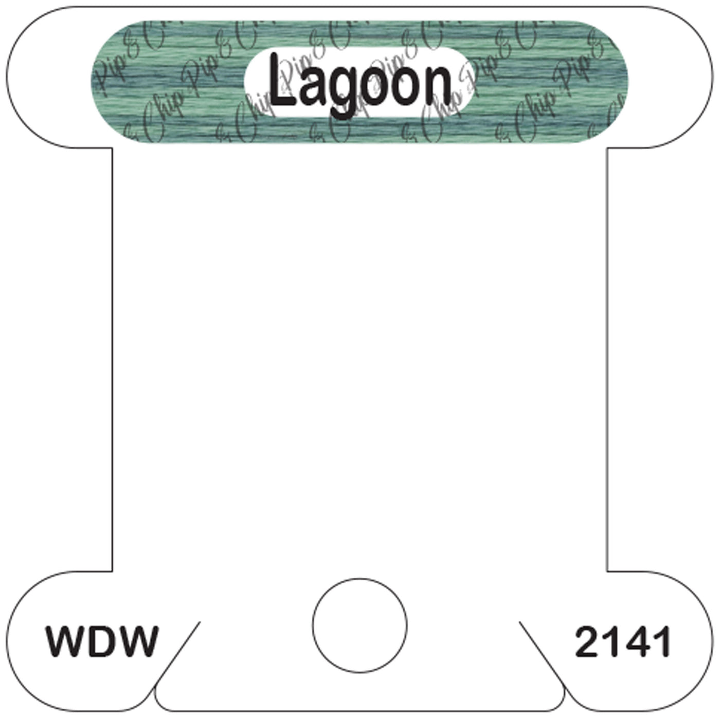 WDW Lagoon acrylic bobbin