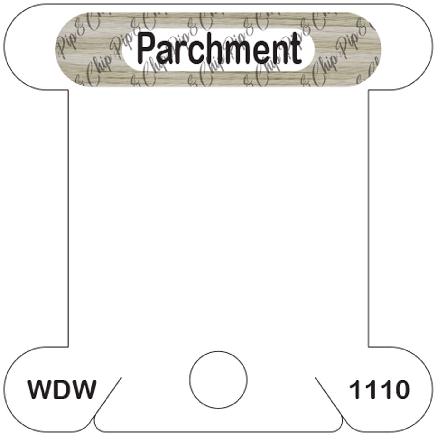 WDW Parchment acrylic bobbin