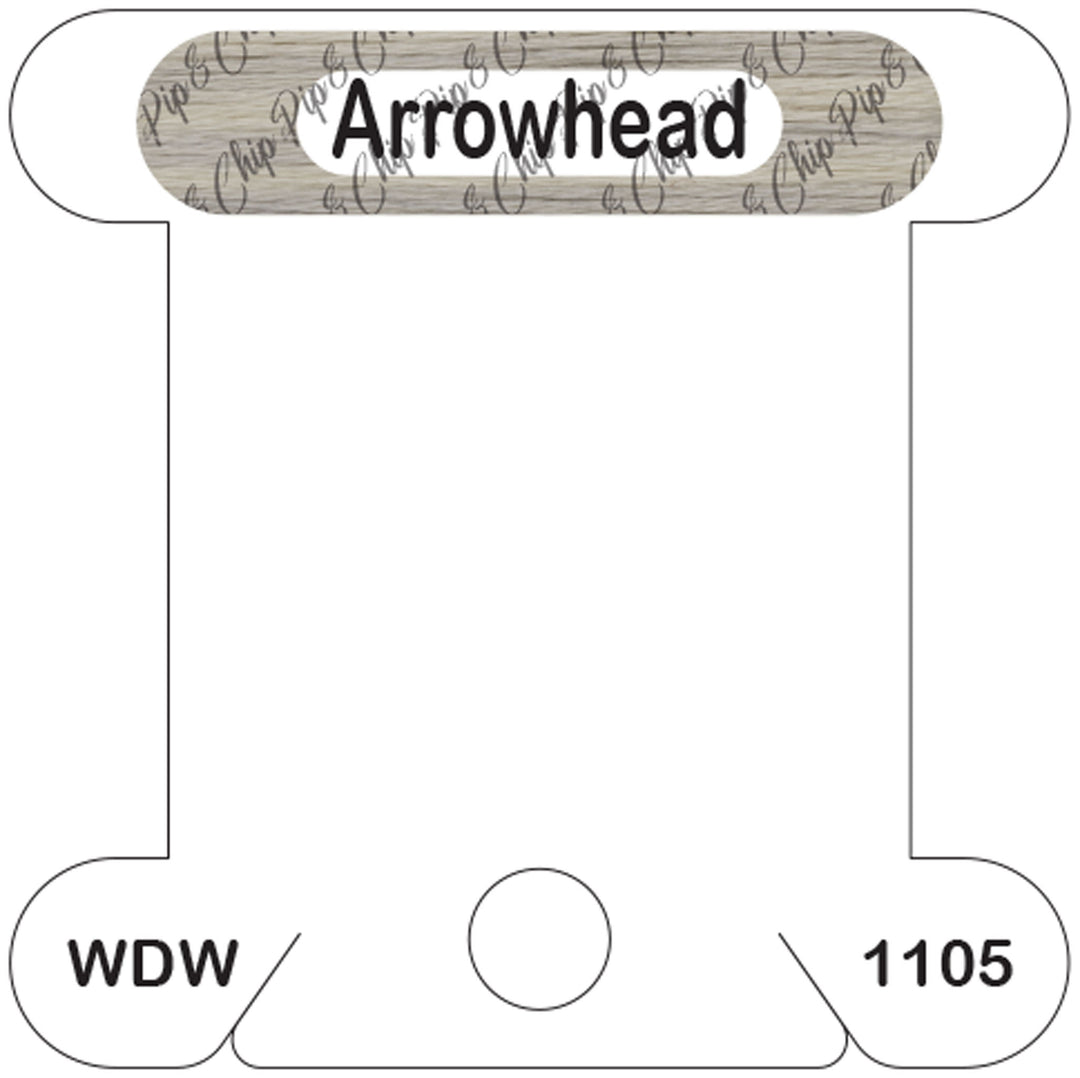 WDW Arrowhead acrylic bobbin