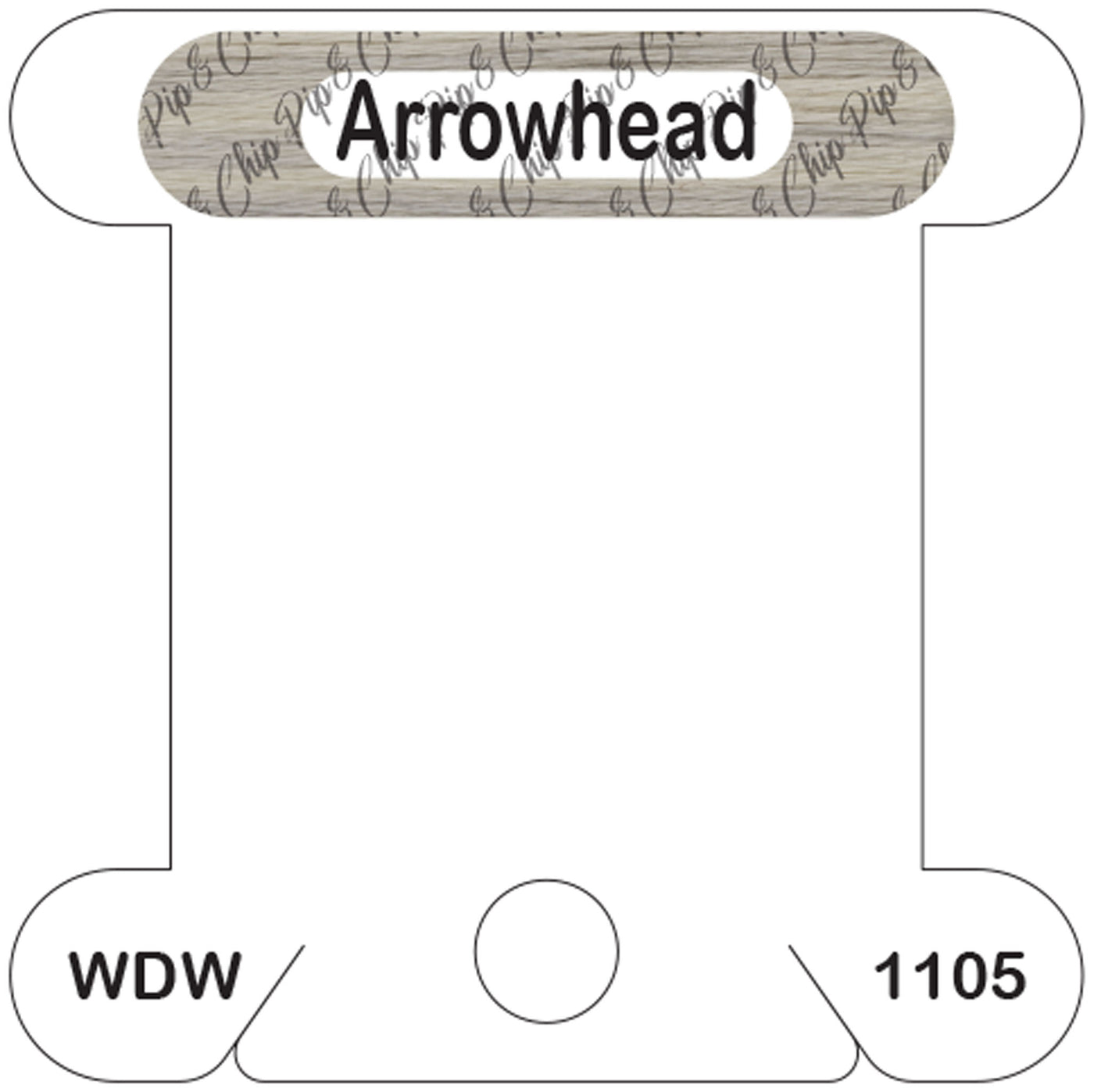 WDW Arrowhead acrylic bobbin