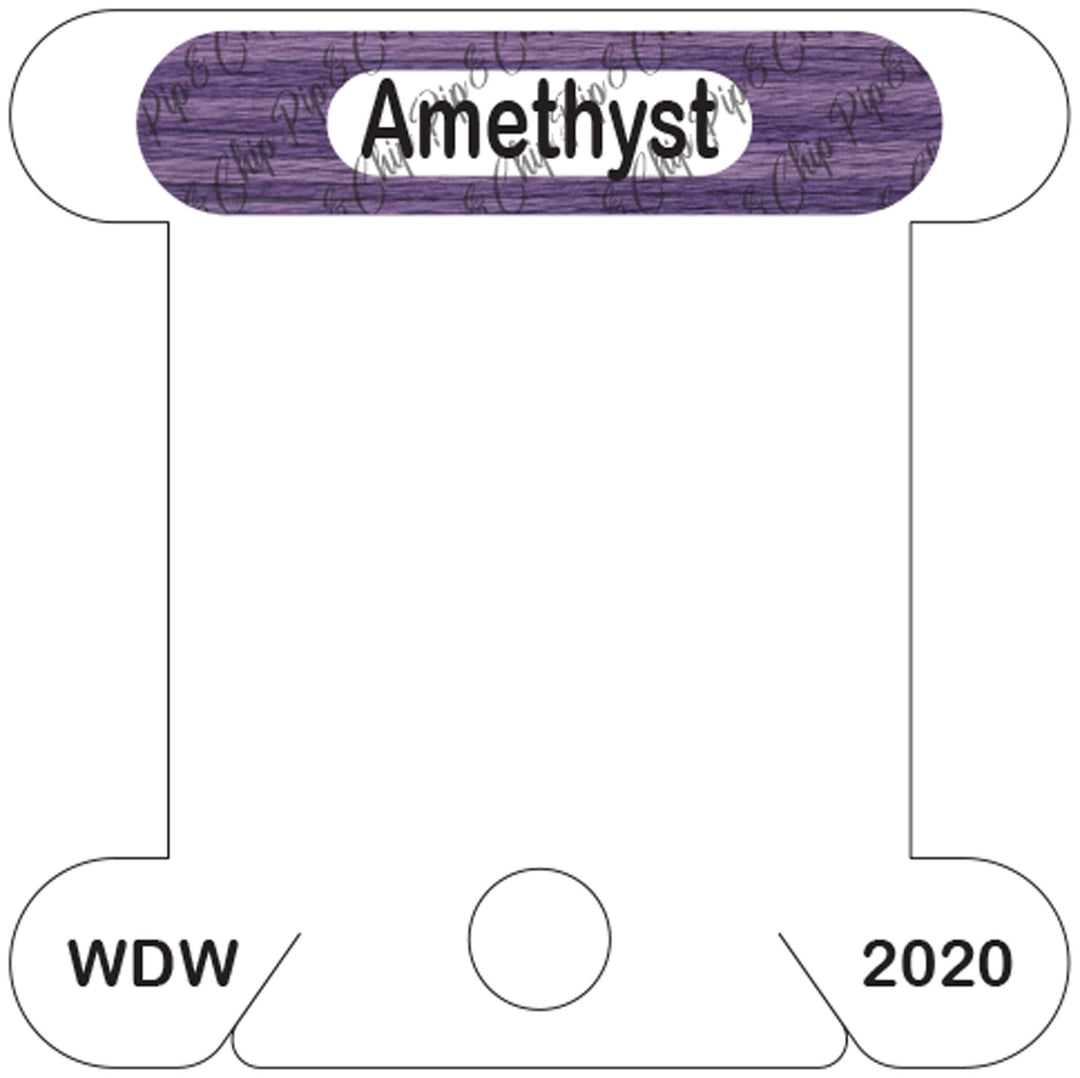 WDW Amethyst acrylic bobbin