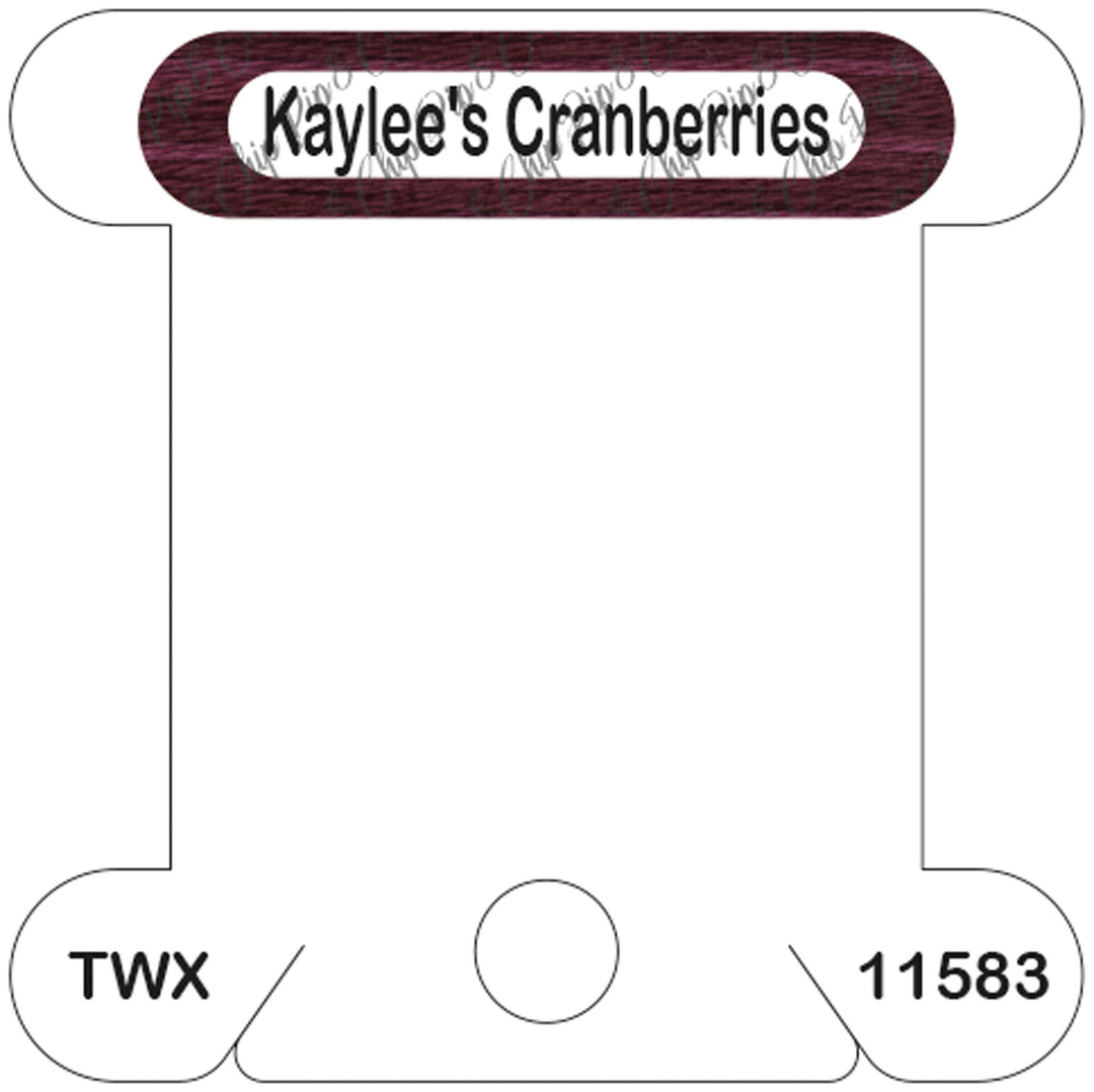 ThreadworX Kaylee's Cranberries acrylic bobbin