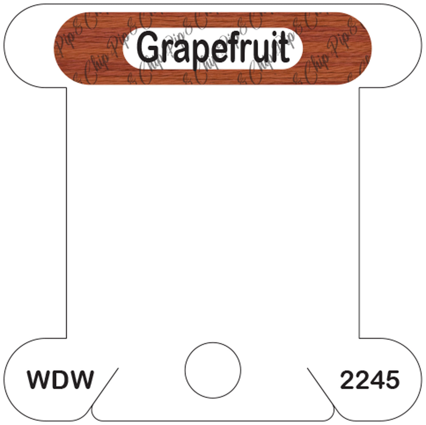 WDW Grapefruit acrylic bobbin