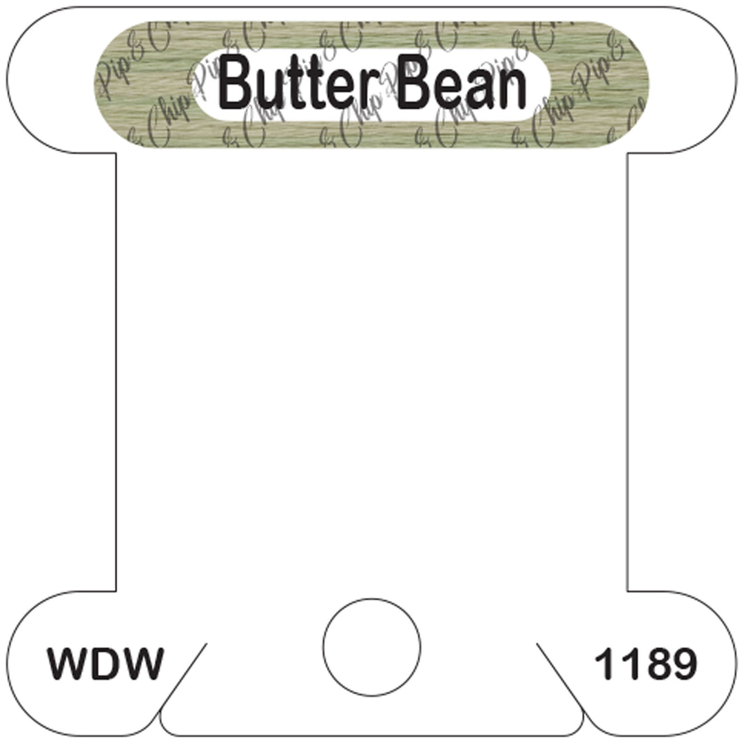 WDW Butter Bean acrylic bobbin