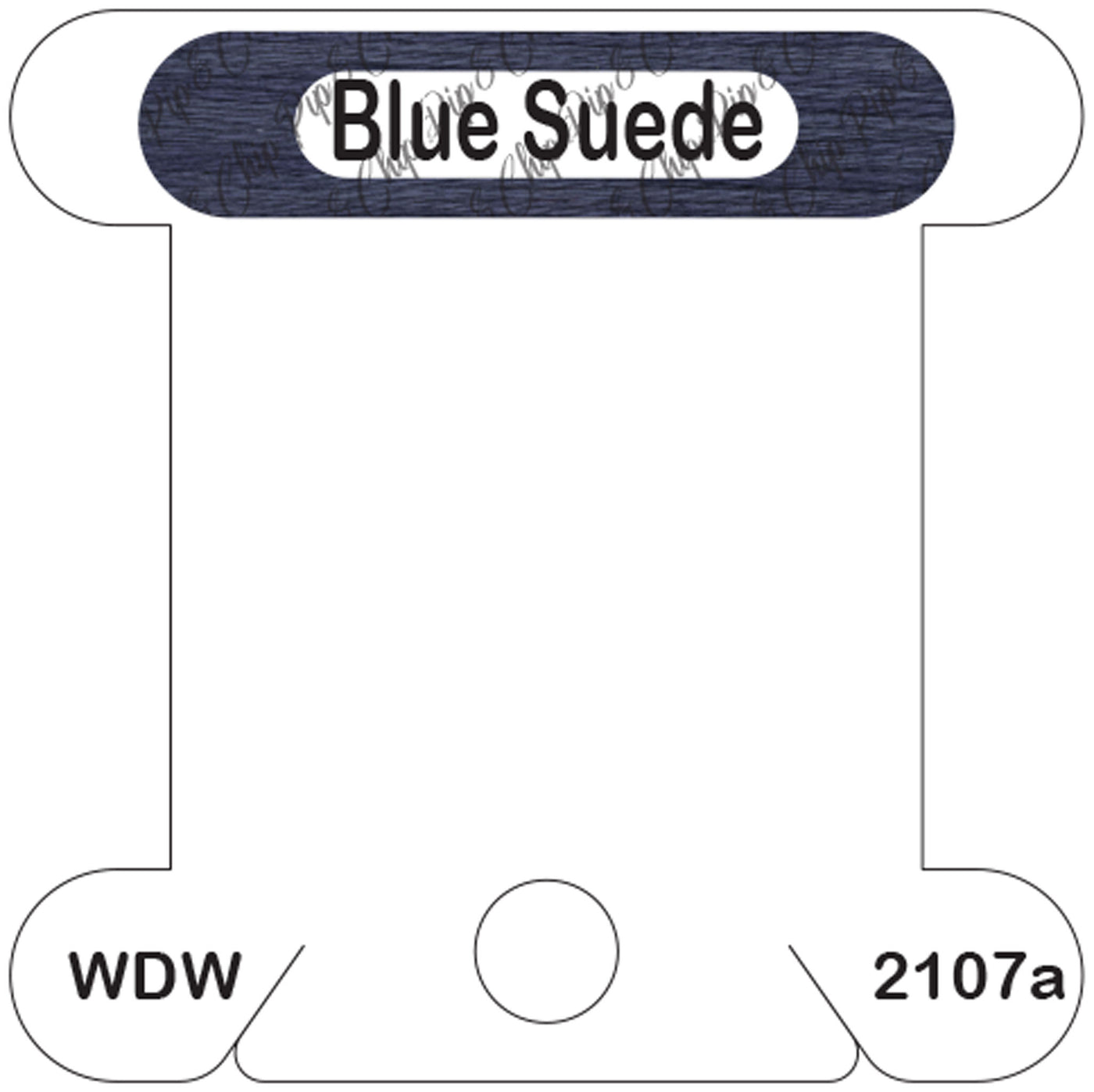WDW Blue Suede acrylic bobbin