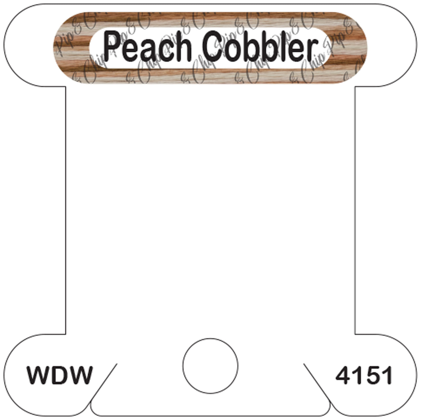 WDW Peach Cobbler acrylic bobbin