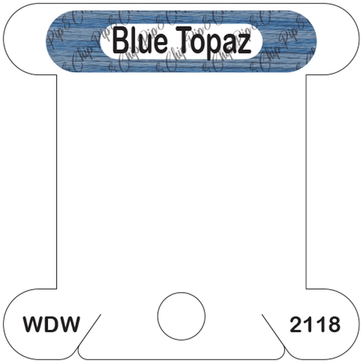WDW Blue Topaz acrylic bobbin