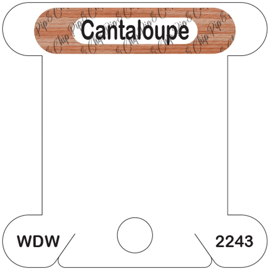 WDW Cantaloupe acrylic bobbin