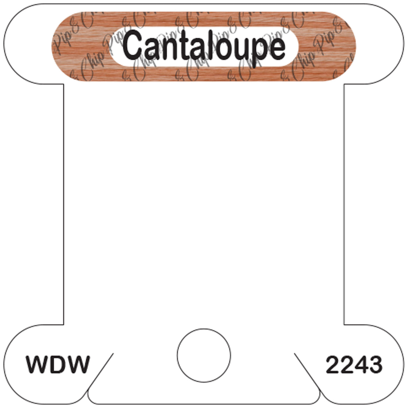 WDW Cantaloupe acrylic bobbin