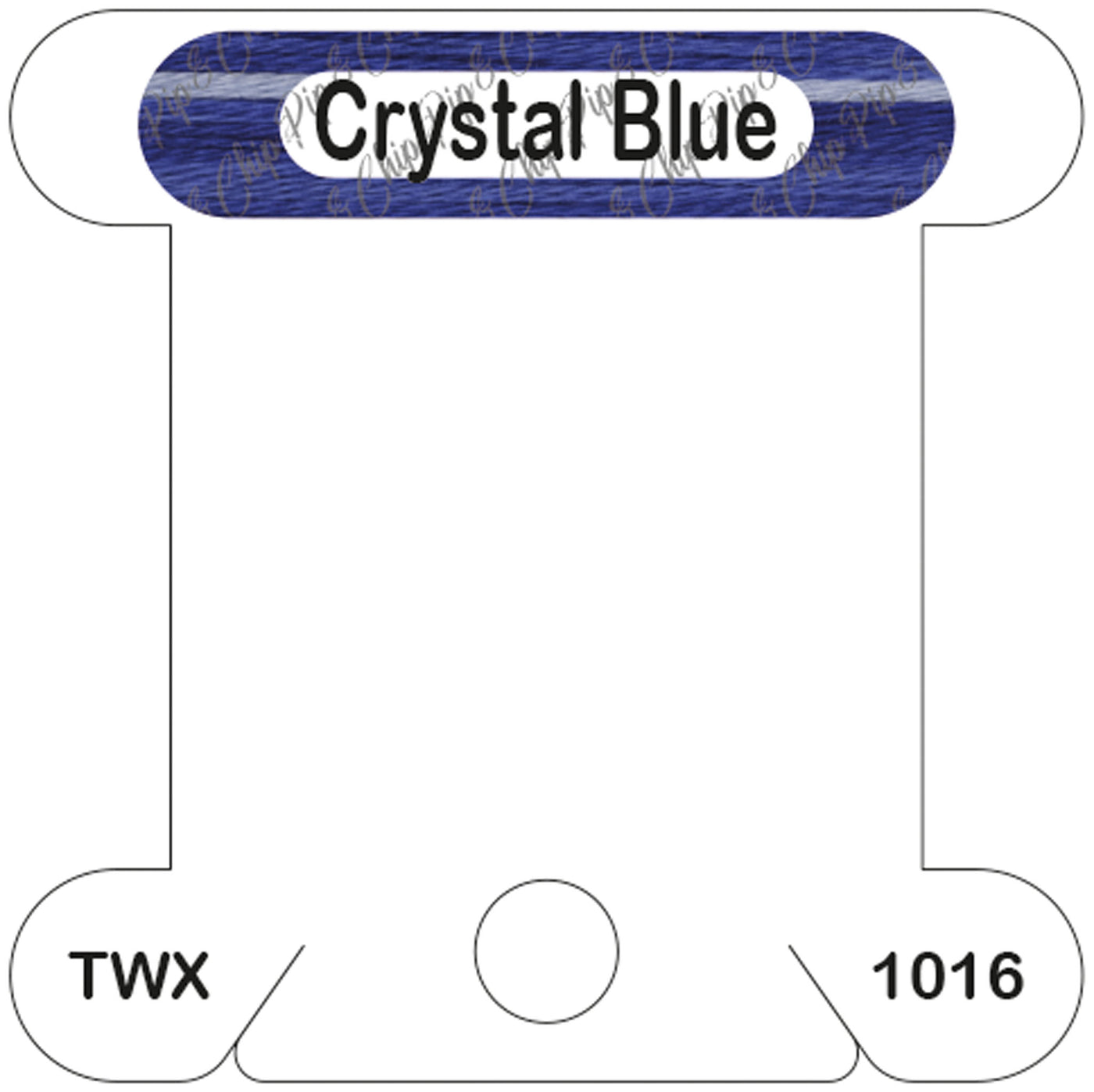 ThreadworX Crystal Blue acrylic bobbin