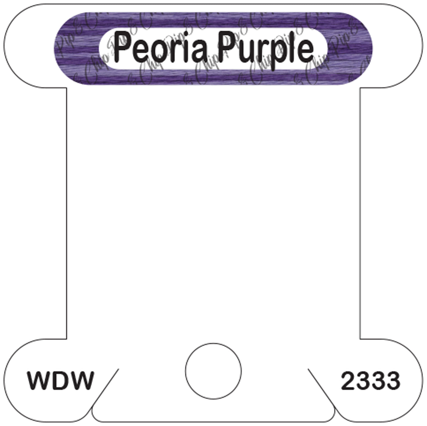 WDW Peoria Purple acrylic bobbin