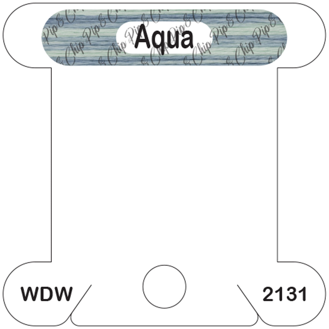 WDW Aqua acrylic bobbin