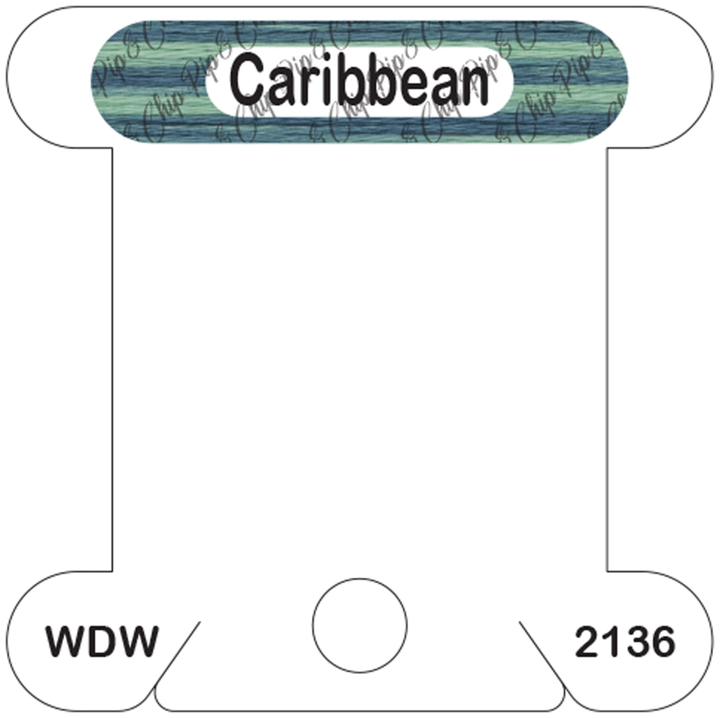 WDW Caribbean acrylic bobbin