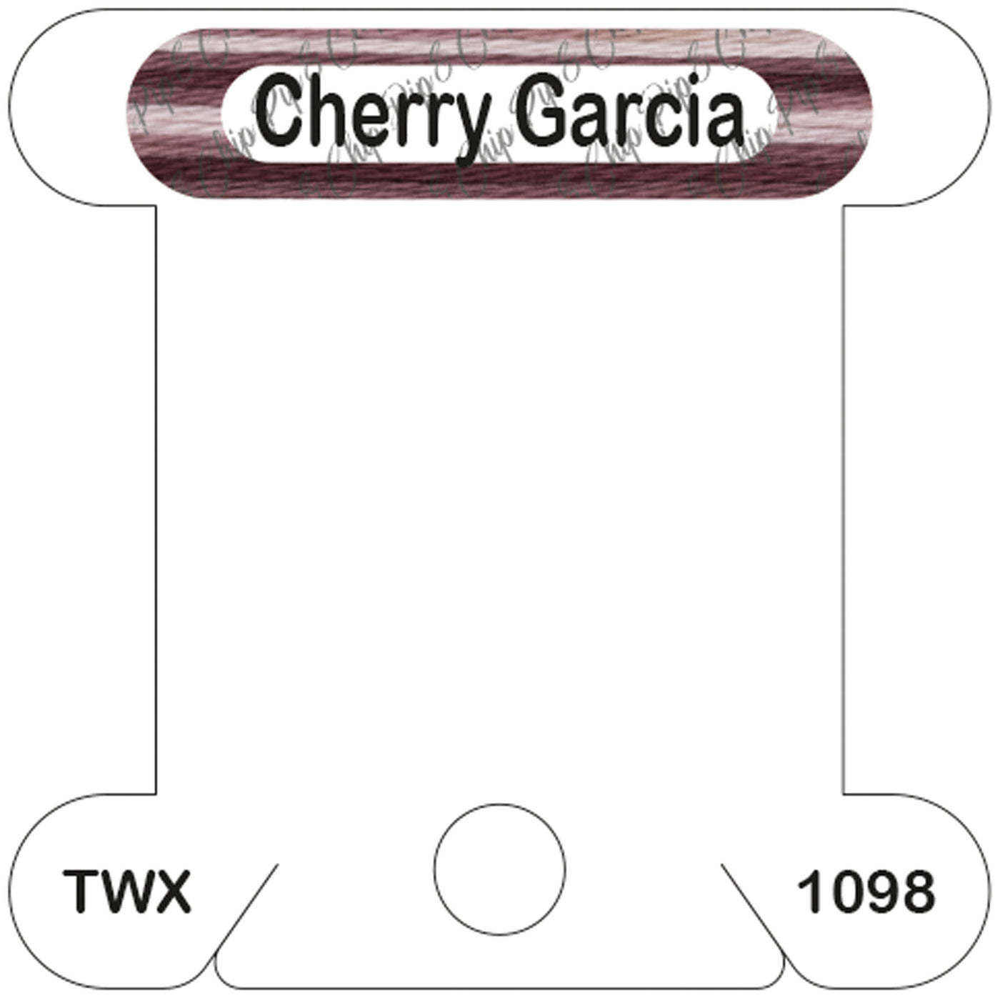 ThreadworX Cherry Garcia acrylic bobbin