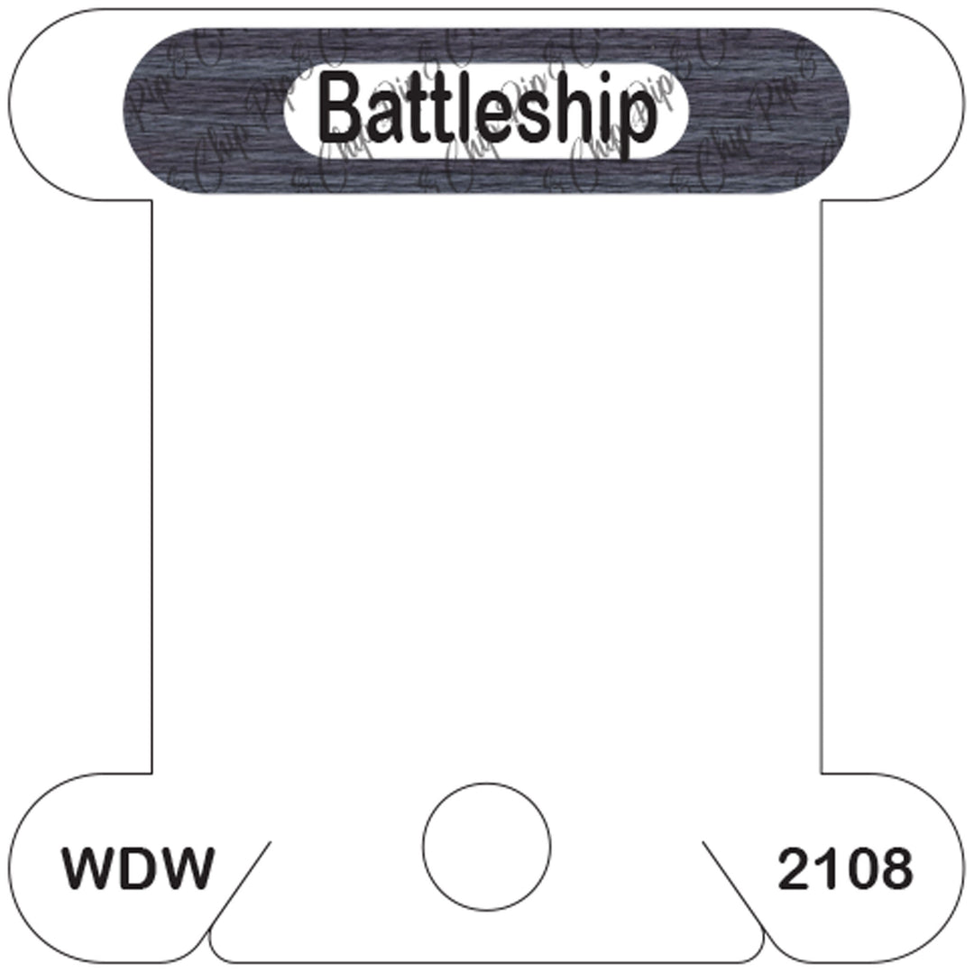 WDW Battleship acrylic bobbin