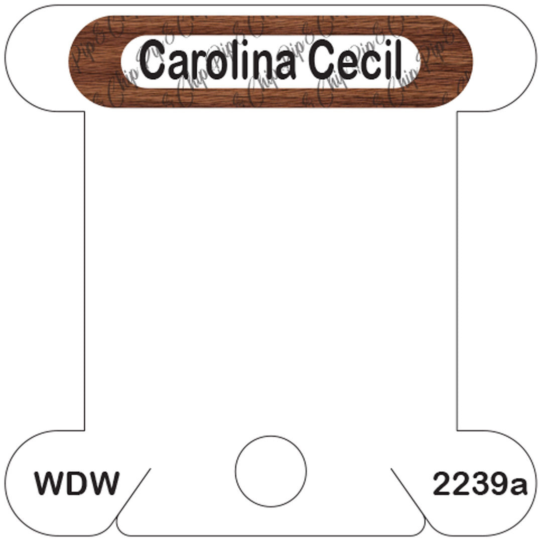 WDW Carolina Cecil acrylic bobbin