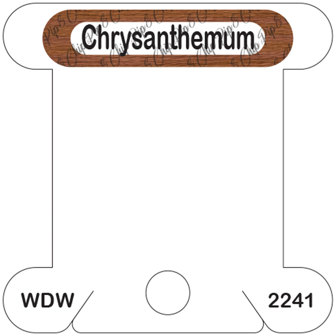 WDW Chrysanthemum acrylic bobbin