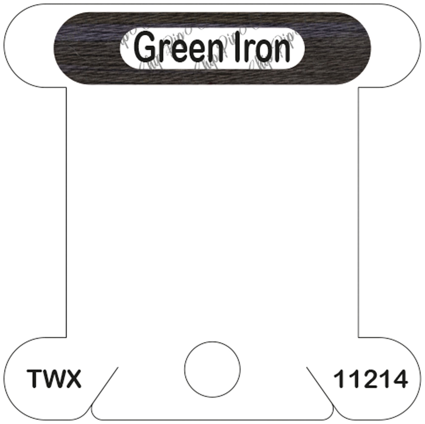 ThreadworX Green Iron acrylic bobbin