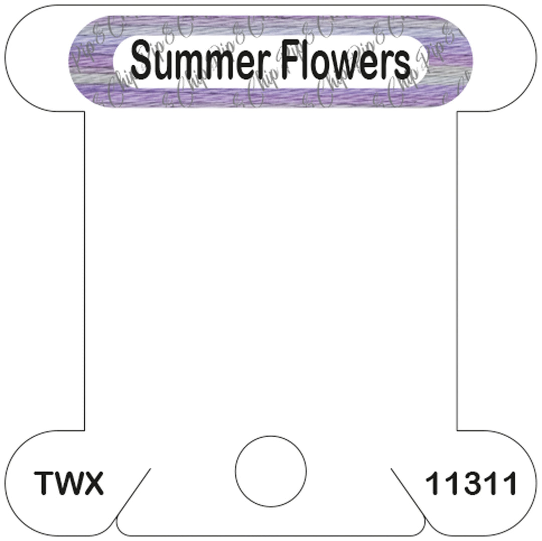 ThreadworX Summer Flowers acrylic bobbin