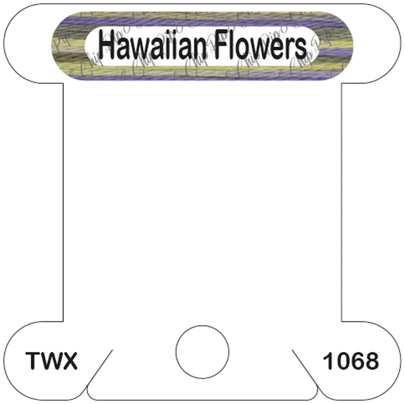 ThreadworX Hawaiian Flowers acrylic bobbin