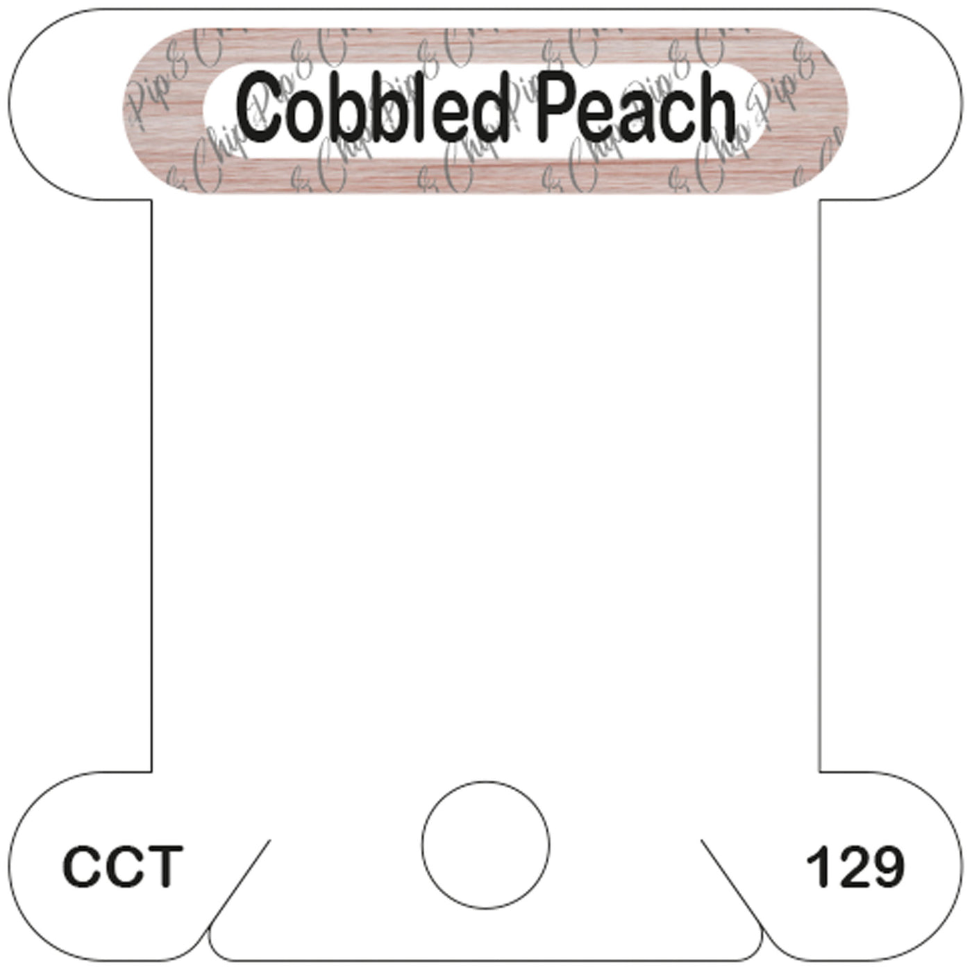 Classic Colorworks Cobbled Peach acrylic bobbin