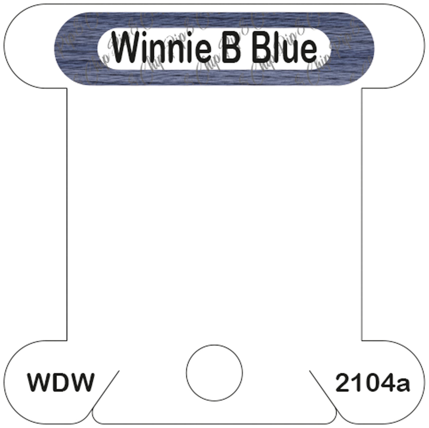 Weeks Dye Works Winnie B Blue acrylic bobbin